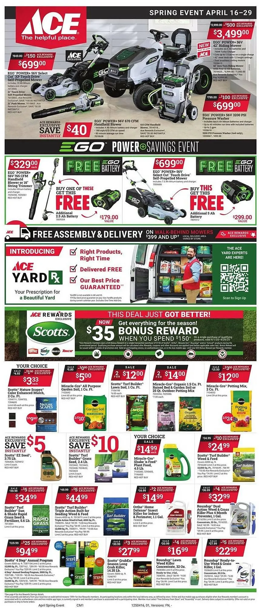 Weekly ad Ace Hardware Weekly Ad from April 16 to April 29 2025 - Page 1