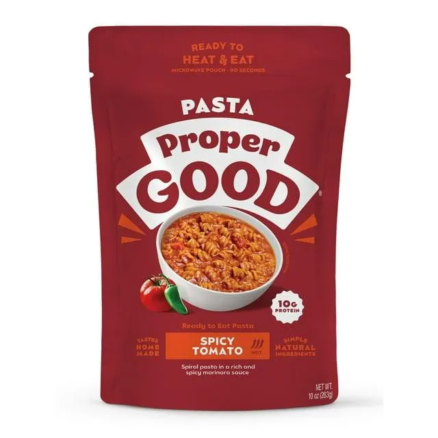 Proper Good Spicy Tomato Pasta Ready to Serve Meal, 10 oz, Shelf-Stable, 1 Pack
