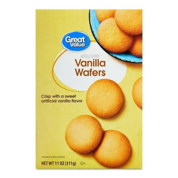 Great Value Vanilla Wafer Cookies, 11 oz, 1 Count