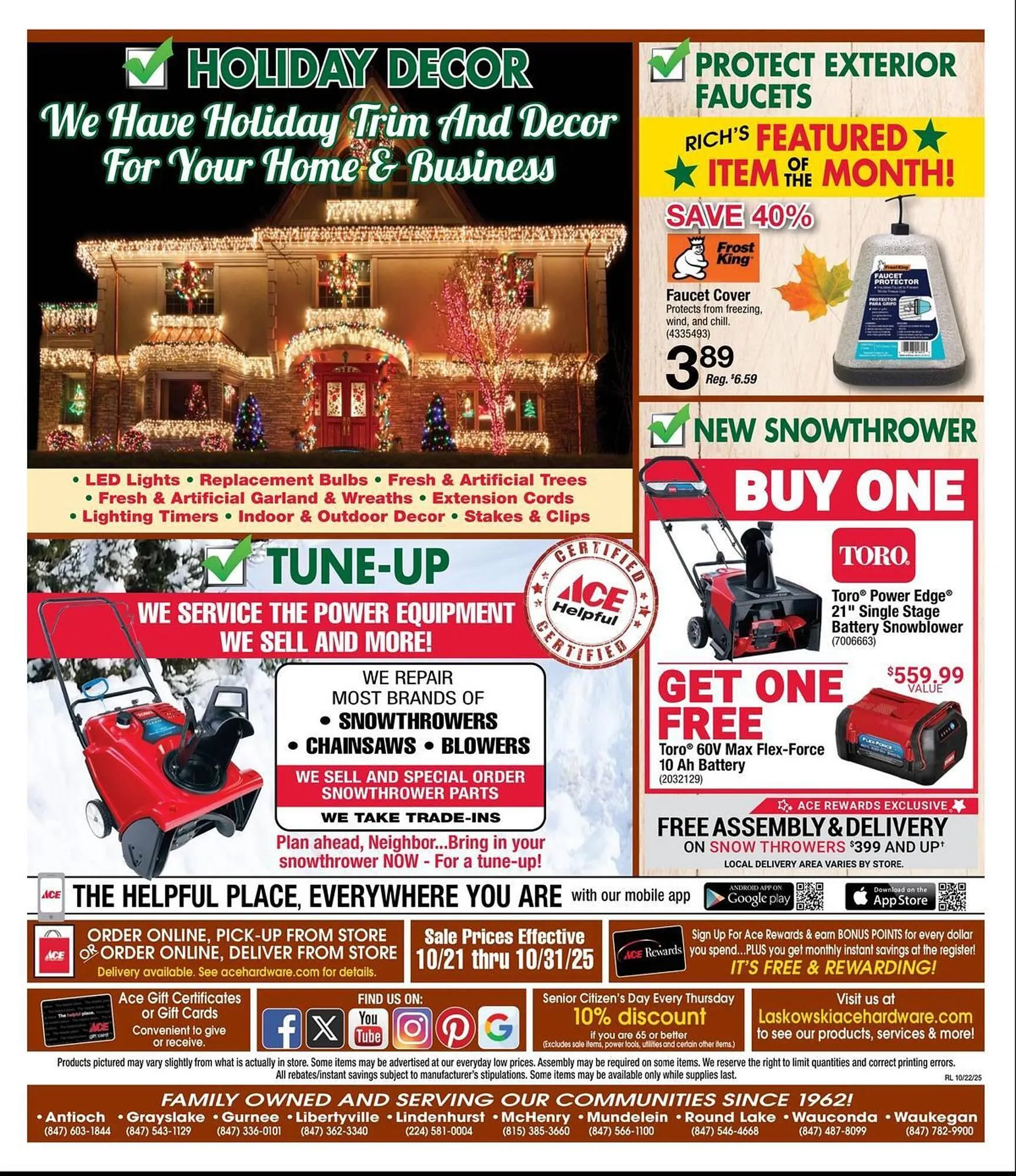 Weekly ad Ace Hardware flyer from October 21 to October 31 2025 - Page 6