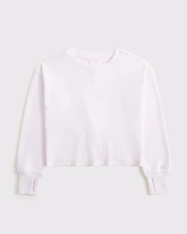 ypb textured crew sweatshirt