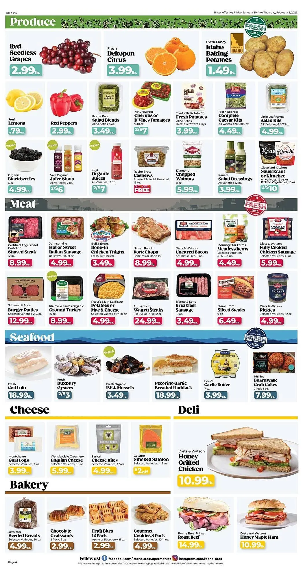Weekly ad Roche Bros weekly ad from January 30 to February 5 2026 - Page 4