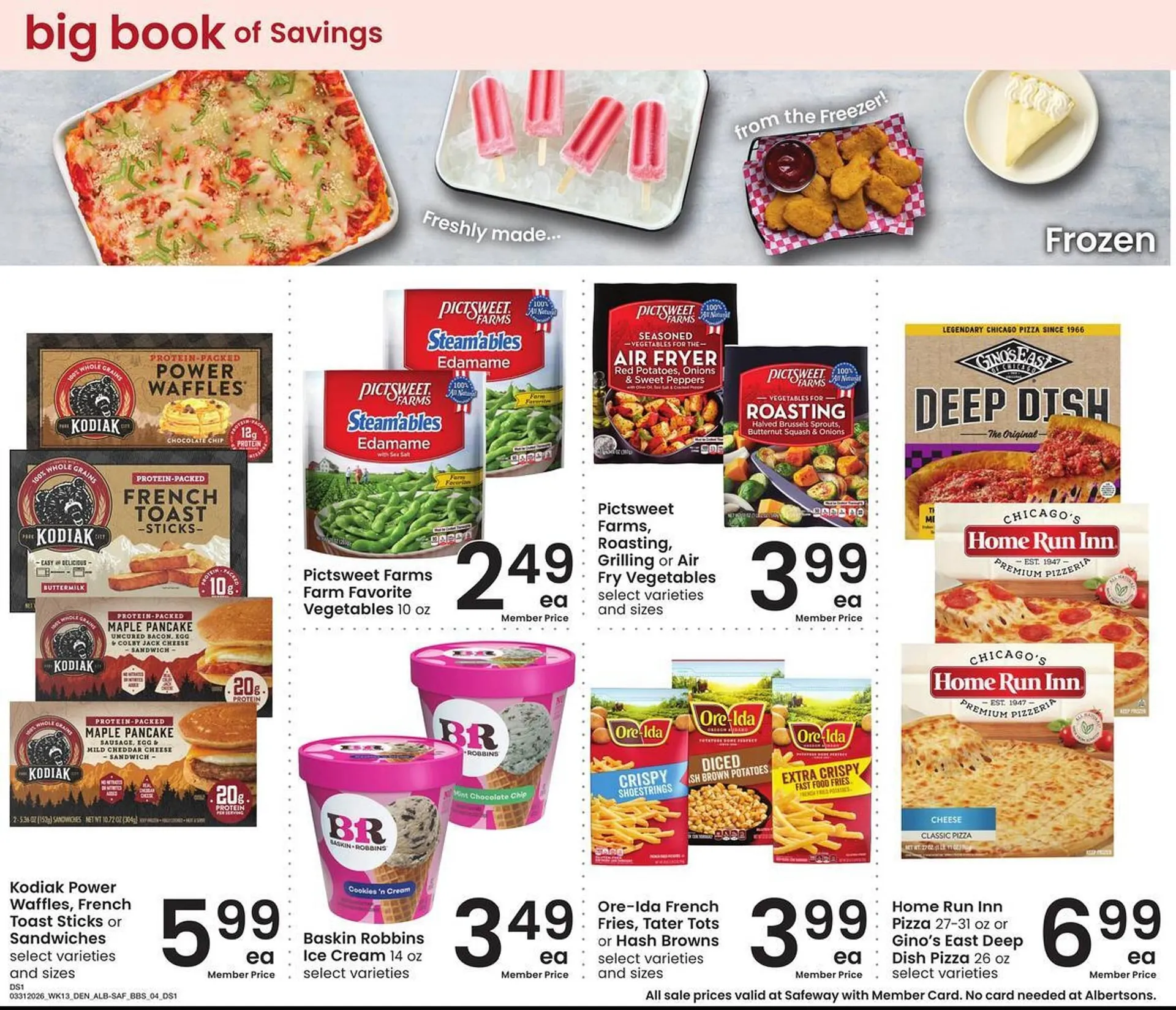 Weekly promotion Safeway weekly ad spanning from March 31 to April 27 2026 - Page 4 for Catalogue 365