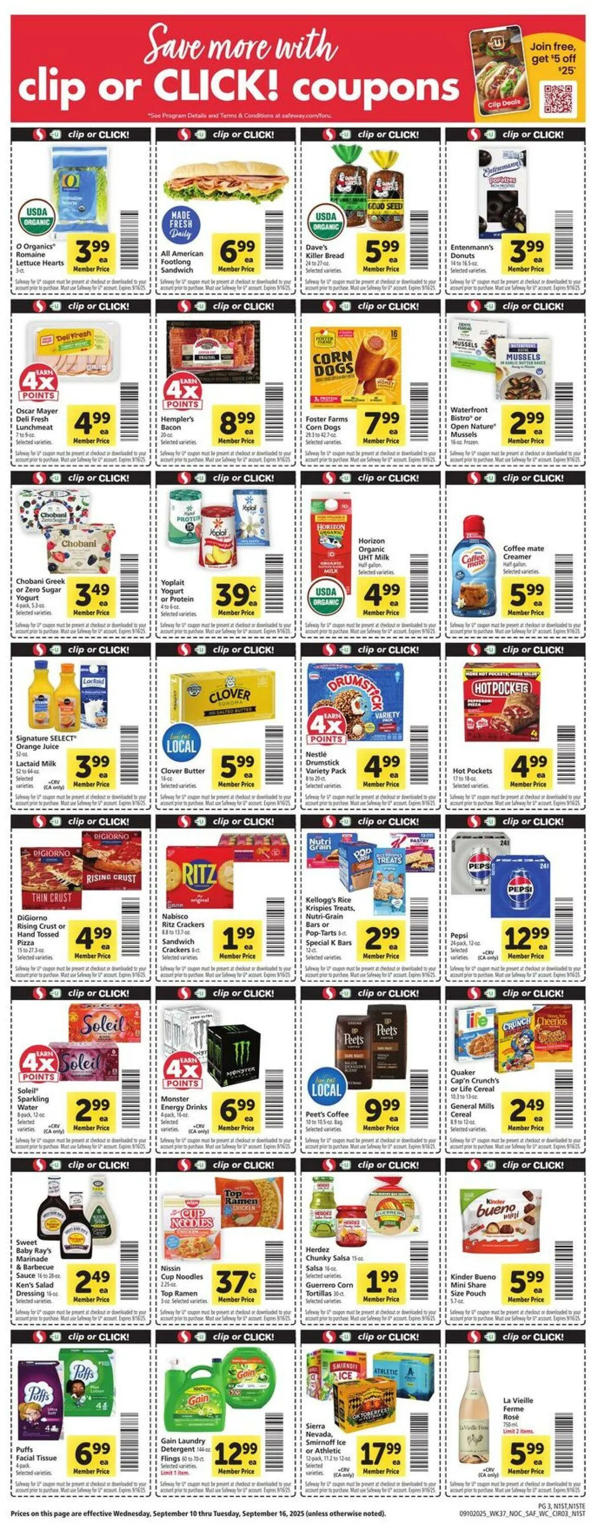 Weekly ad Safeway Current weekly ad from September 10 to September 16 2025 - Page 3