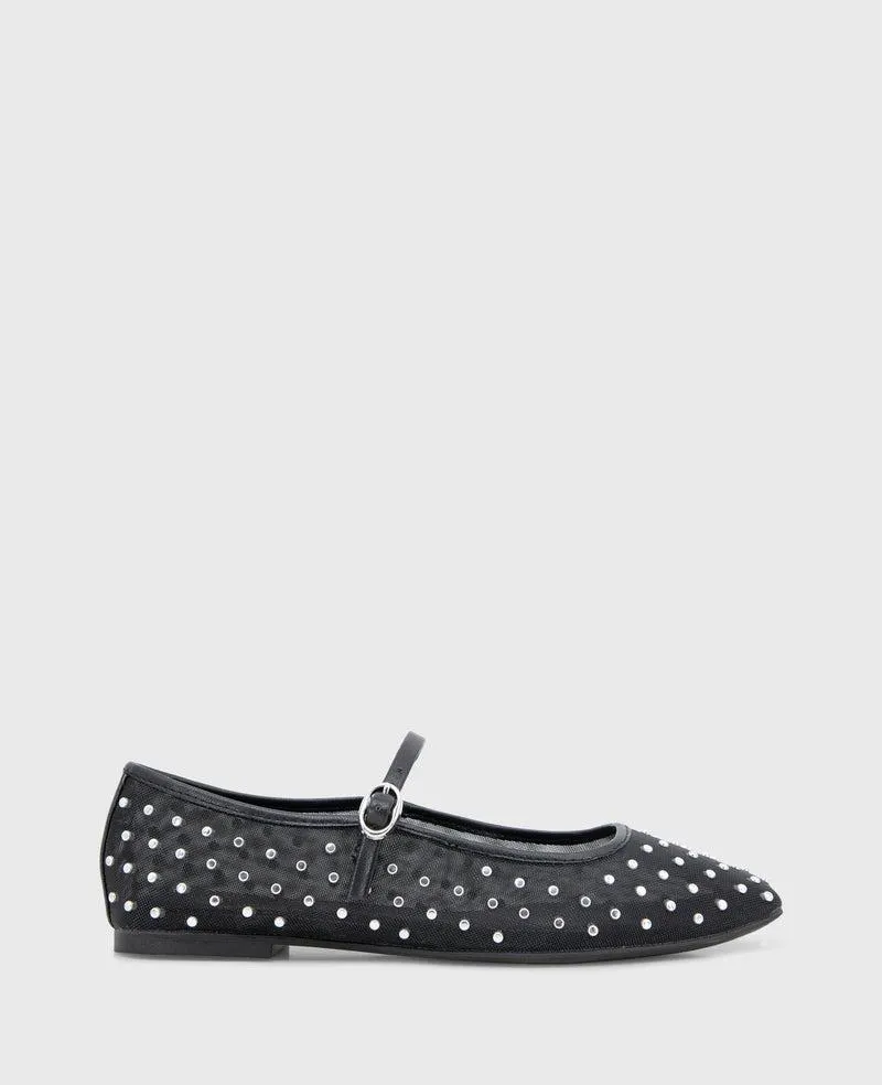 Jasper Mesh Micro Stud Ballet Flat