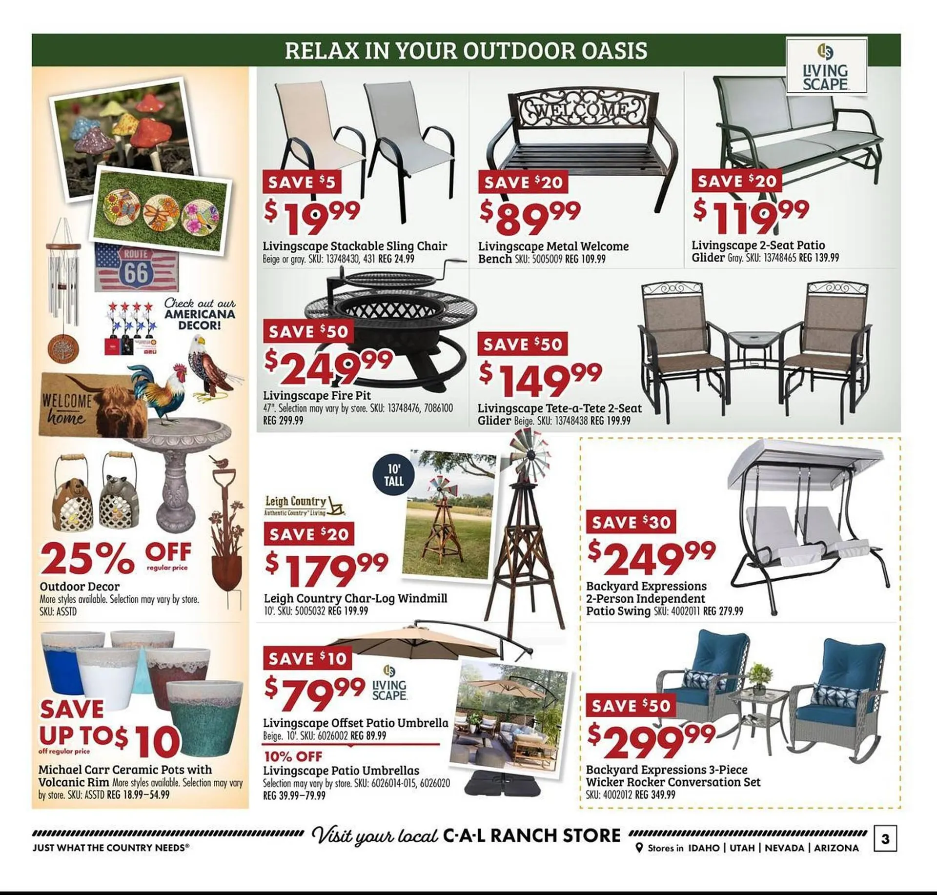 Weekly promotion C A L Ranch Stores weekly ad spanning from April 29 to May 5 2026 - Page 3 for Catalogue 365