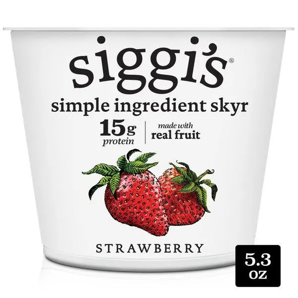 Siggi's Strained Non-Fat Strawberry Icelandic Style Skyr Yogurt