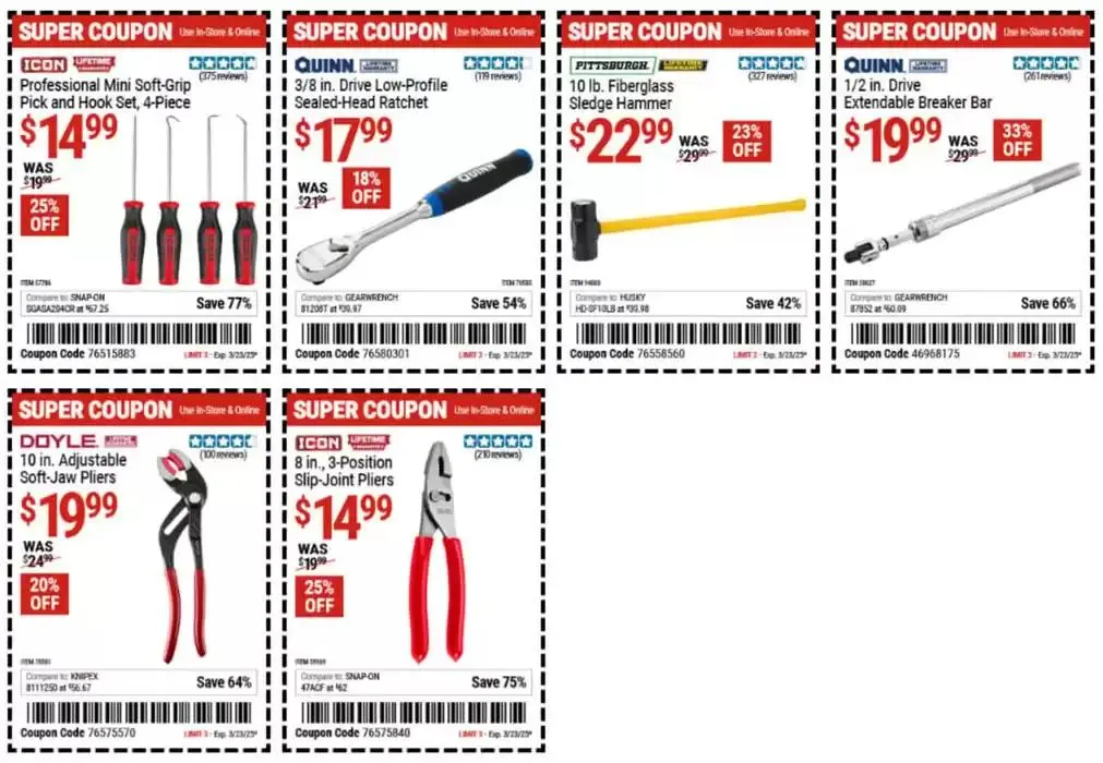 Weekly ad Harbor Freight Tools weekly ad from March 10 to March 23 2025 - Page 5