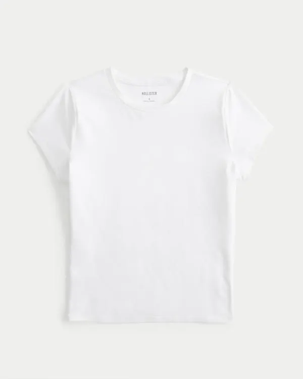 Soft Stretch Seamless Fabric Crew Baby Tee