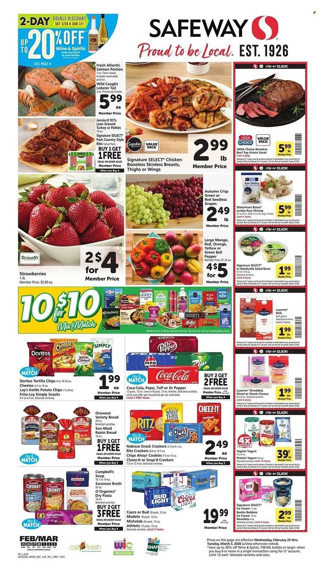 Weekly ad Safeway weekly ad from February 25 to March 3 2026 - Page 1