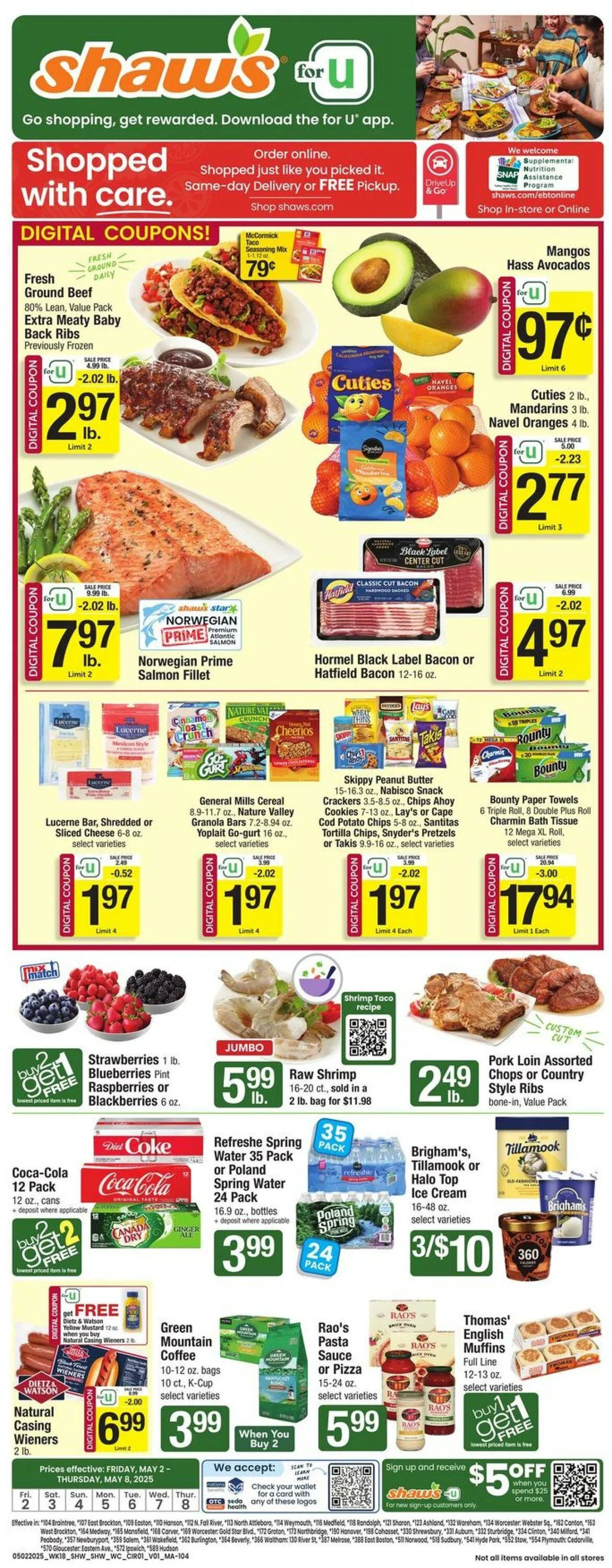 Weekly ad Shaws from May 2 to May 8 2025 - Page 1