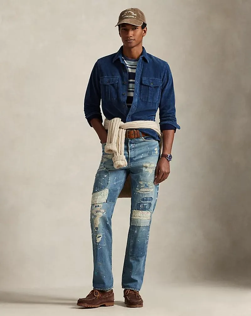Heritage Straight Distressed Jean