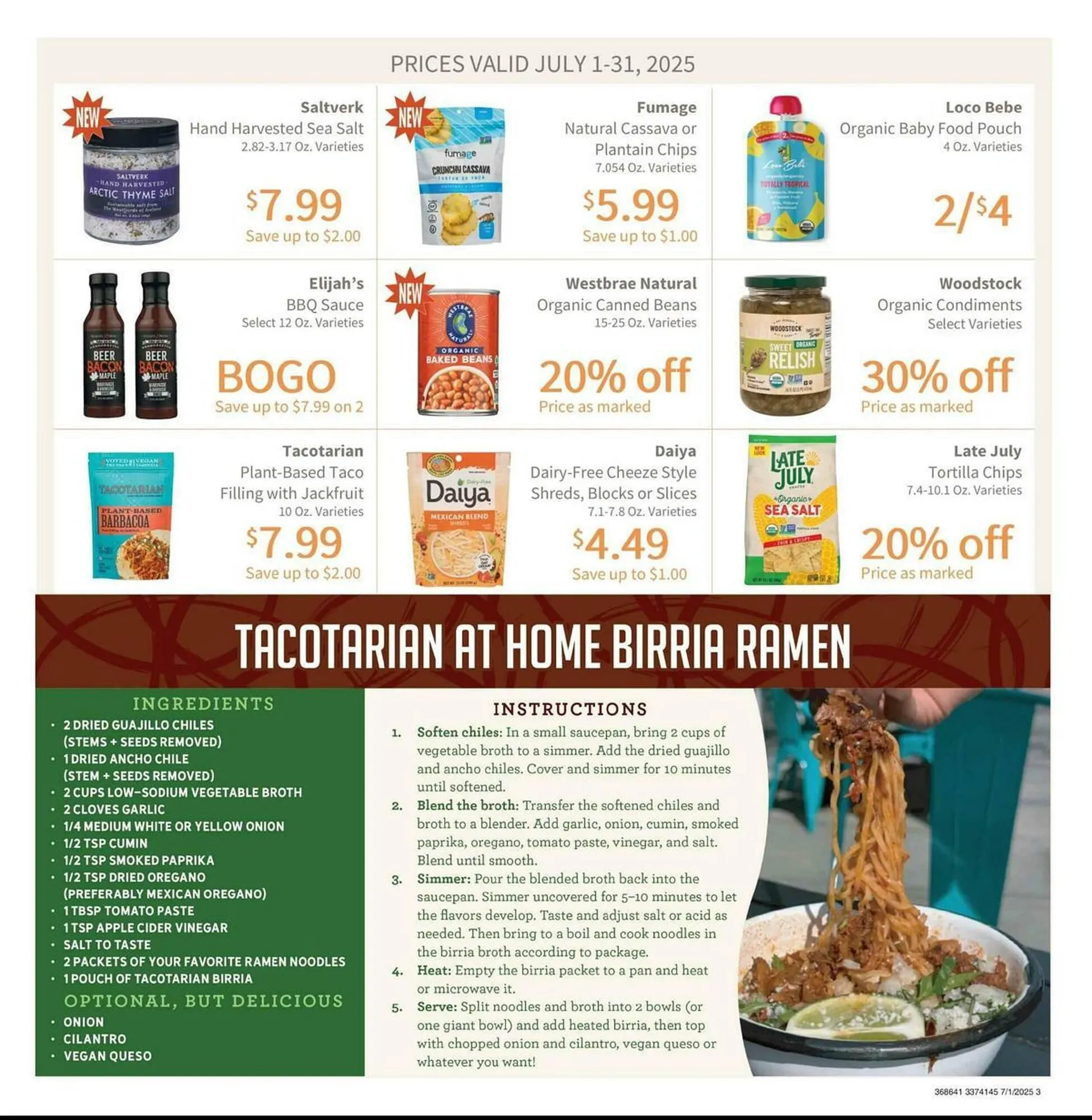 Weekly ad Akin's Natural Foods Weekly Ad from July 1 to July 31 2025 - Page 3