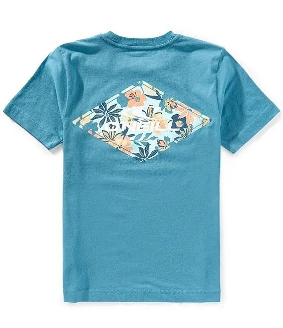 Big Boys Short Sleeve Graphic Blended T-Shirt