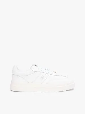 Pebbled Leather Court Sneaker