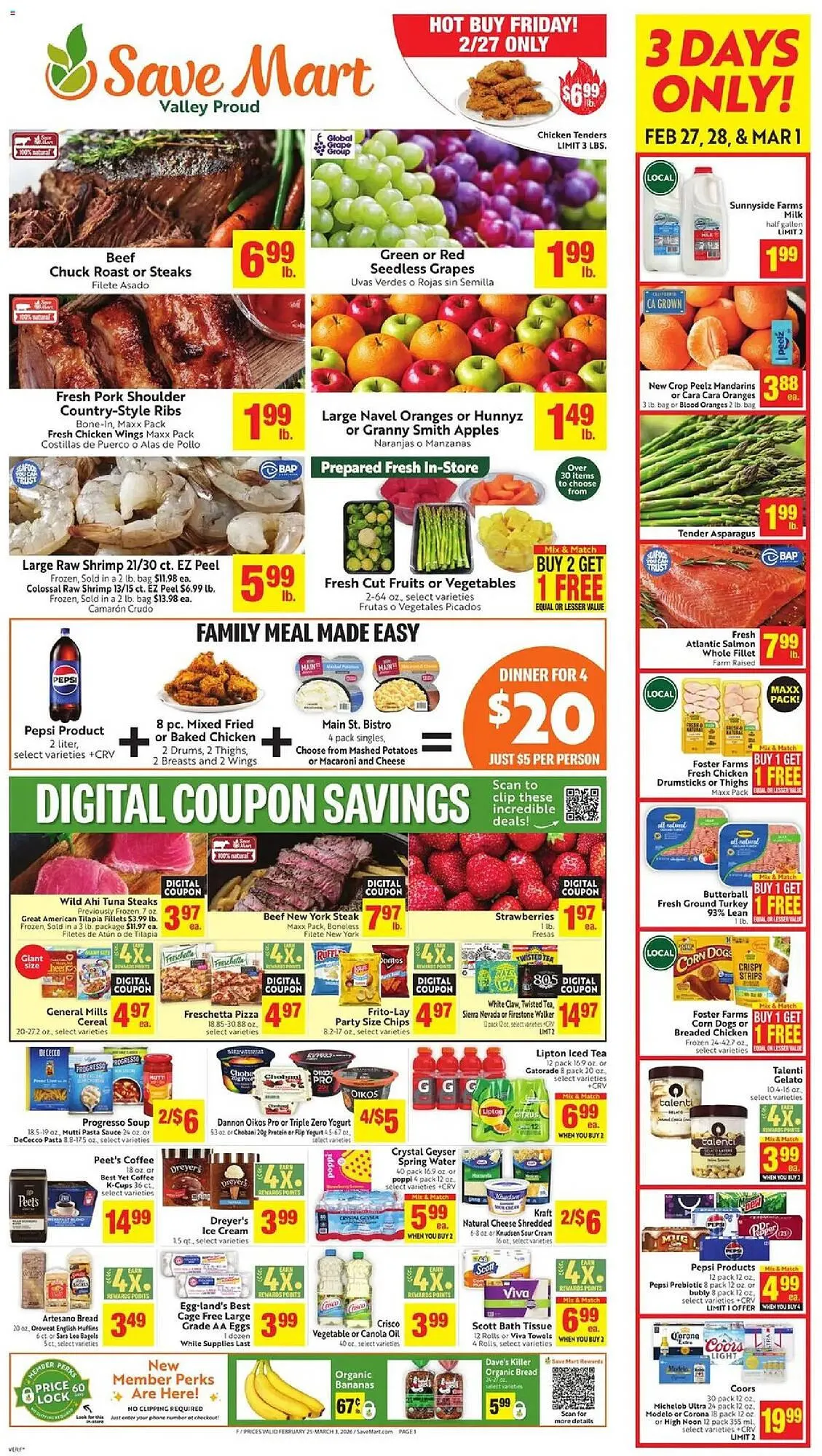 Weekly ad Save Mart weekly ad from February 25 to March 4 2026 - Page 1