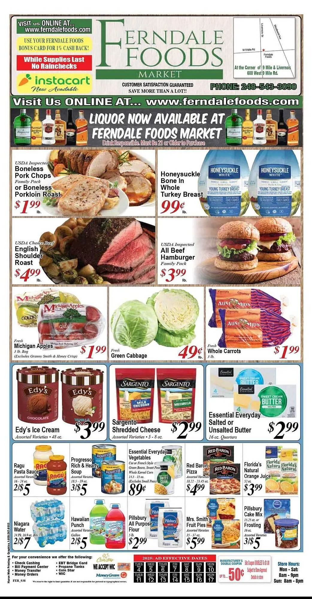 Weekly ad Ferndale Foods weekly ad from November 4 to November 17 2025 - Page 1