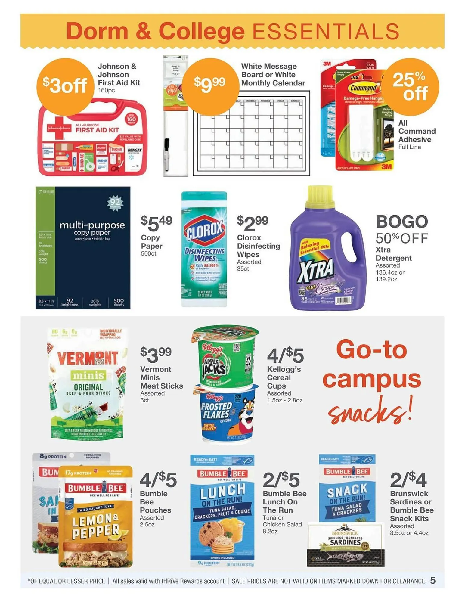 Weekly promotion Kinney Drugs Weekly Ad spanning from August 1 to August 31 2025 - Page 5 for Catalogue 365