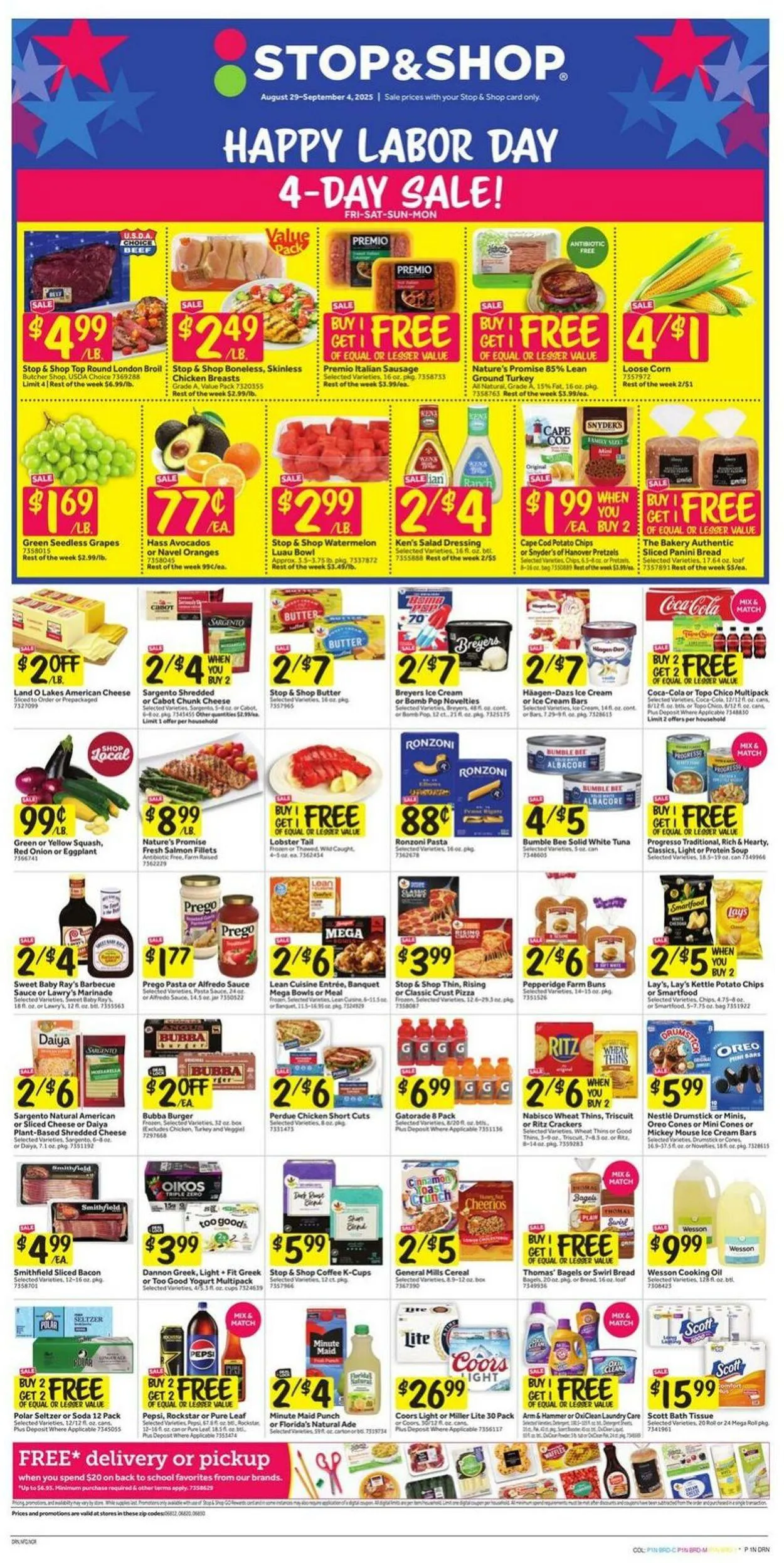 Weekly ad Stop & Shop from August 29 to September 4 2025 - Page 1