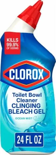 Clorox Ocean Mist Clinging Bleach Gel Toilet Bowl Cleaner