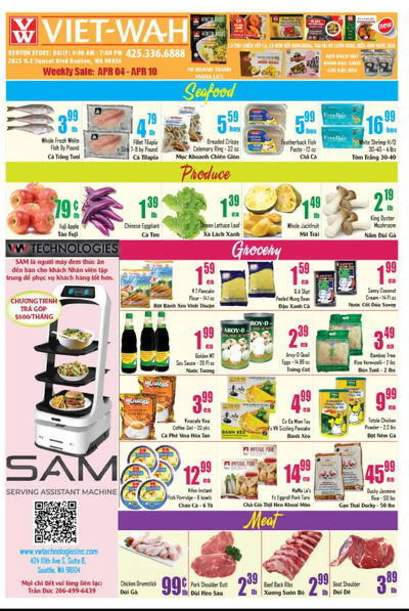 Viet Wah Supermarket Weekly Ad - 1