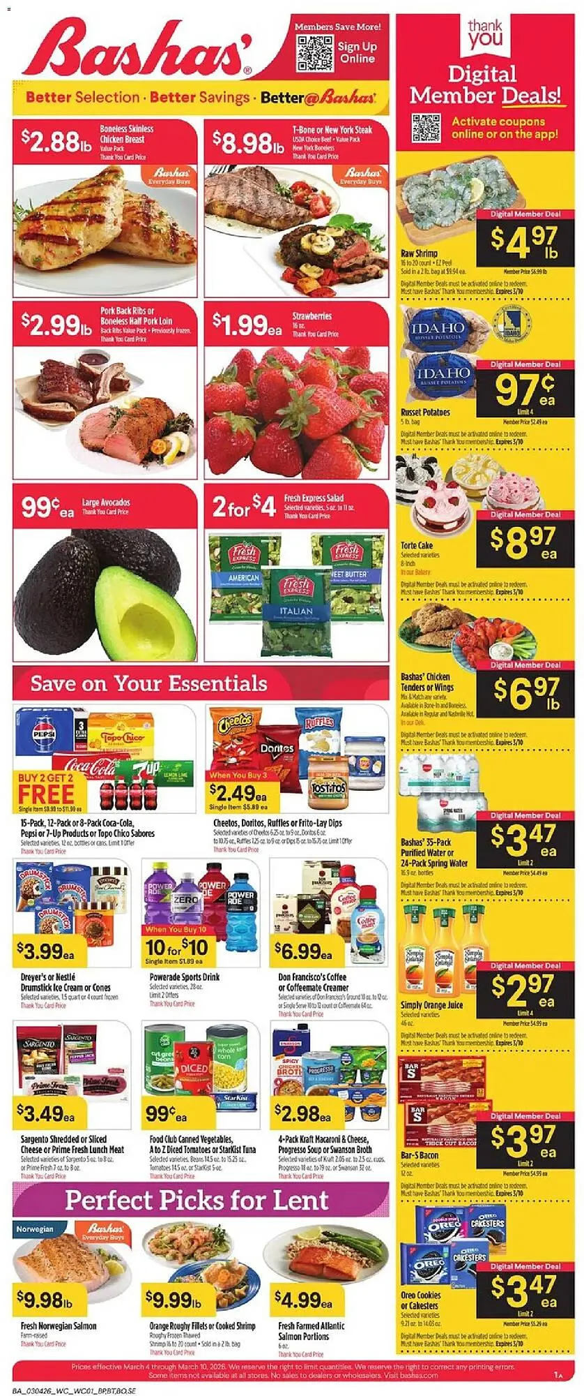 Weekly ad Bashas' weekly ad from March 4 to March 11 2026 - Page 1