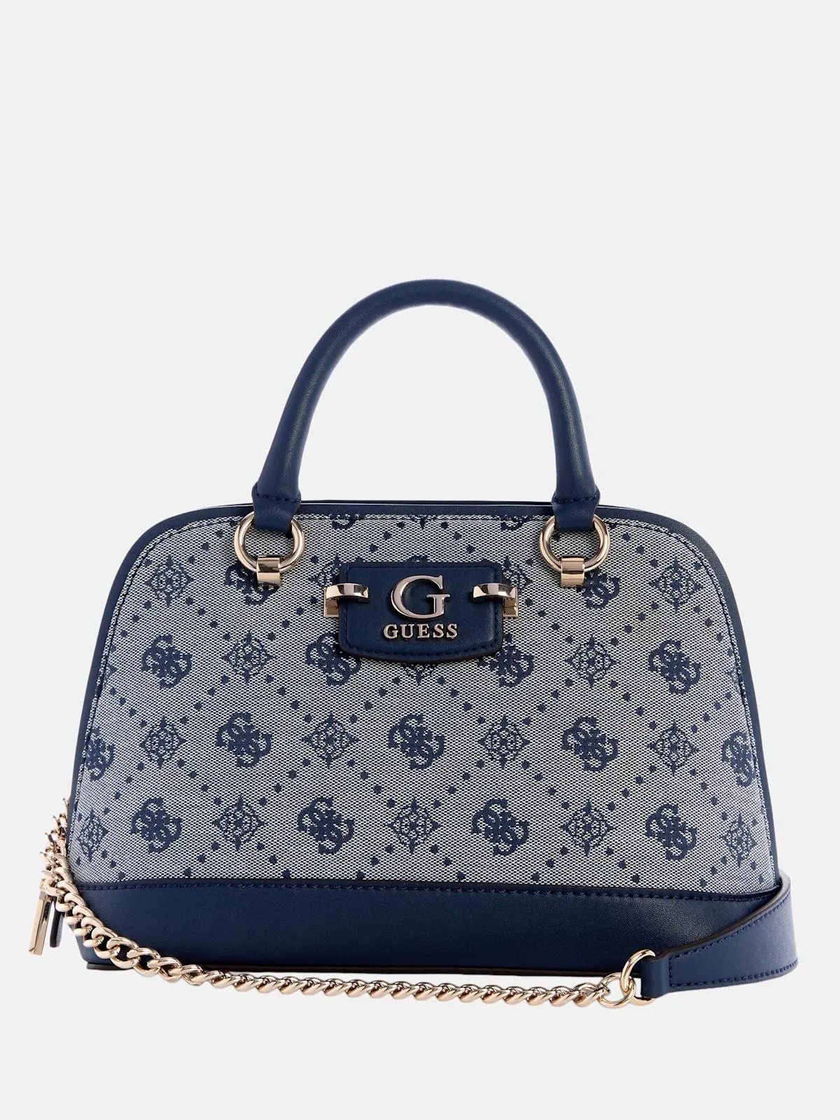 Neda Jacquard Logo Dome Satchel