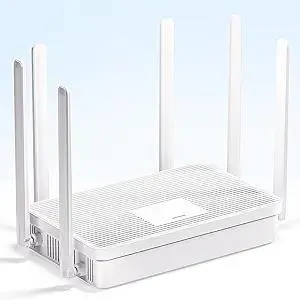 2025 New AX3000 WiFi 6 Router, Dual Band Full Gigabit Router, High Speed Port with 6 High-Gain Antennas, Long Range Coverage