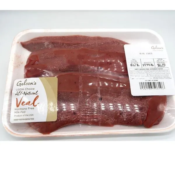 Current price: $15.17 per package (estimated) $ 15 17 /pkg (est.) Veal Liver $21.99 / lb About 0.69 lb / package