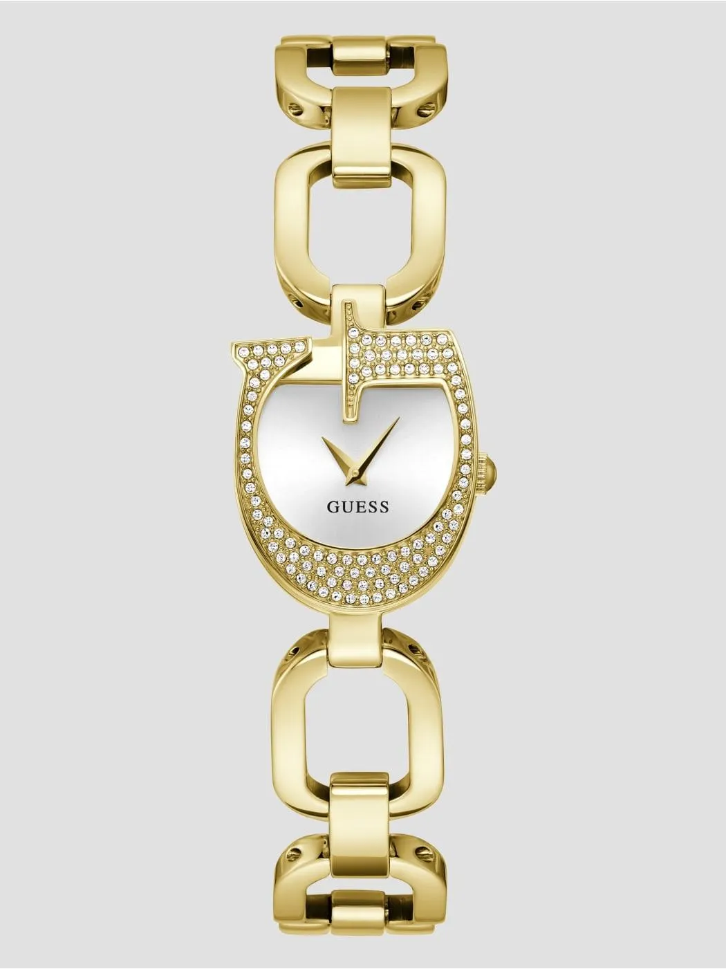 Gold-Tone Crystal Analog Watch