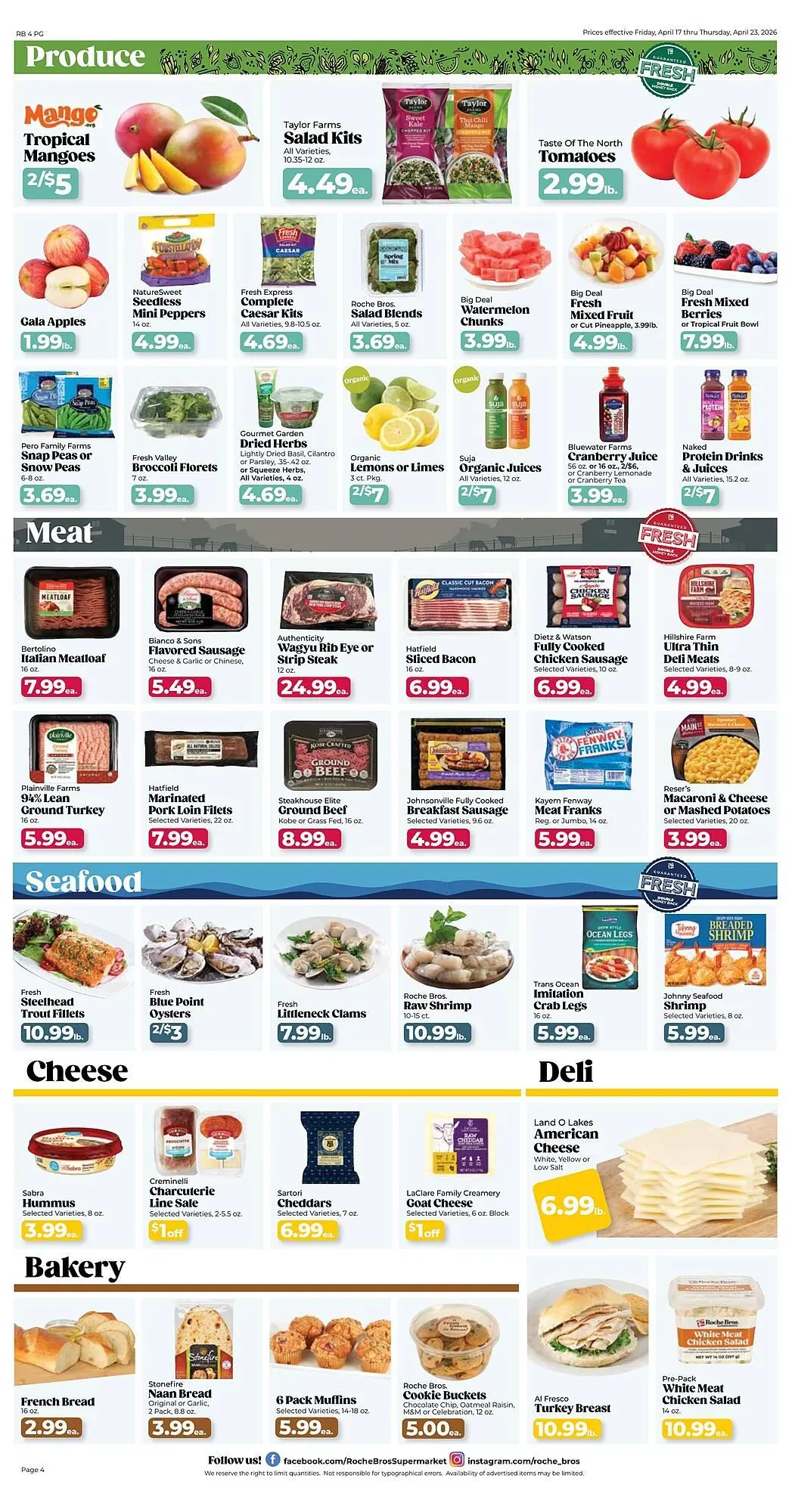 Weekly ad Roche Bros weekly ad from April 17 to April 23 2026 - Page 4