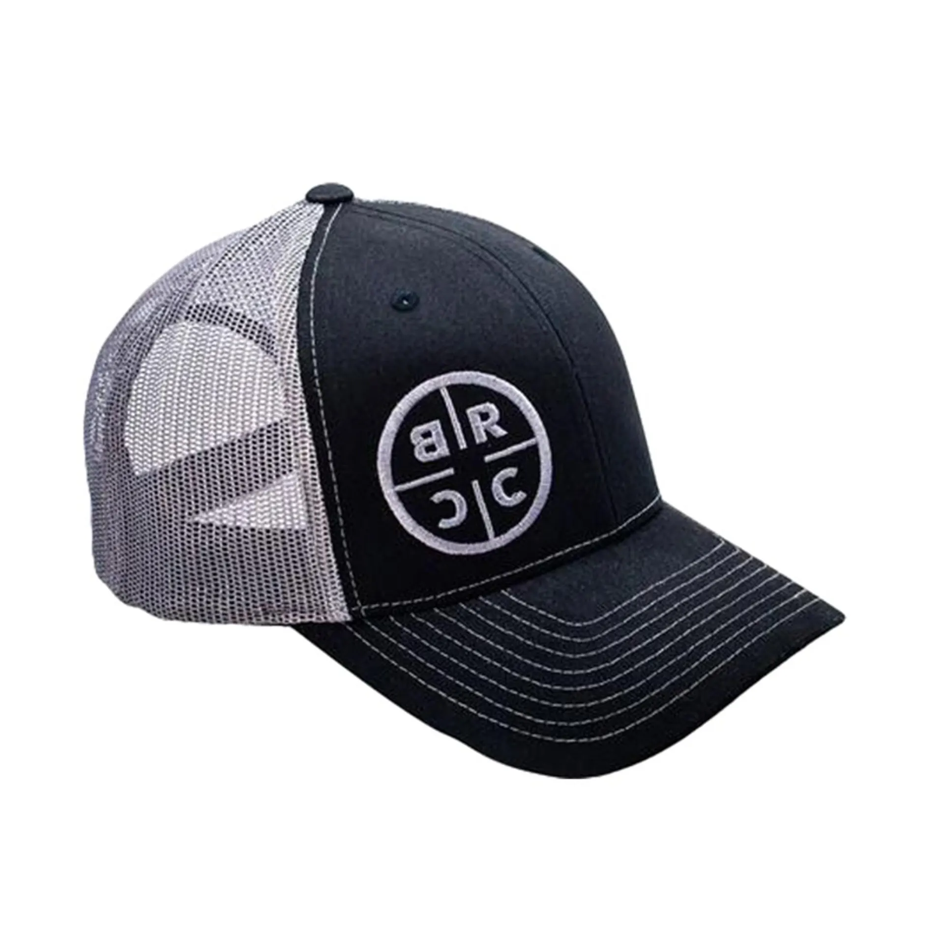 Black Rifle BRCC Embroidered Circle Logo Black/Gray Snapback Trucker Cap