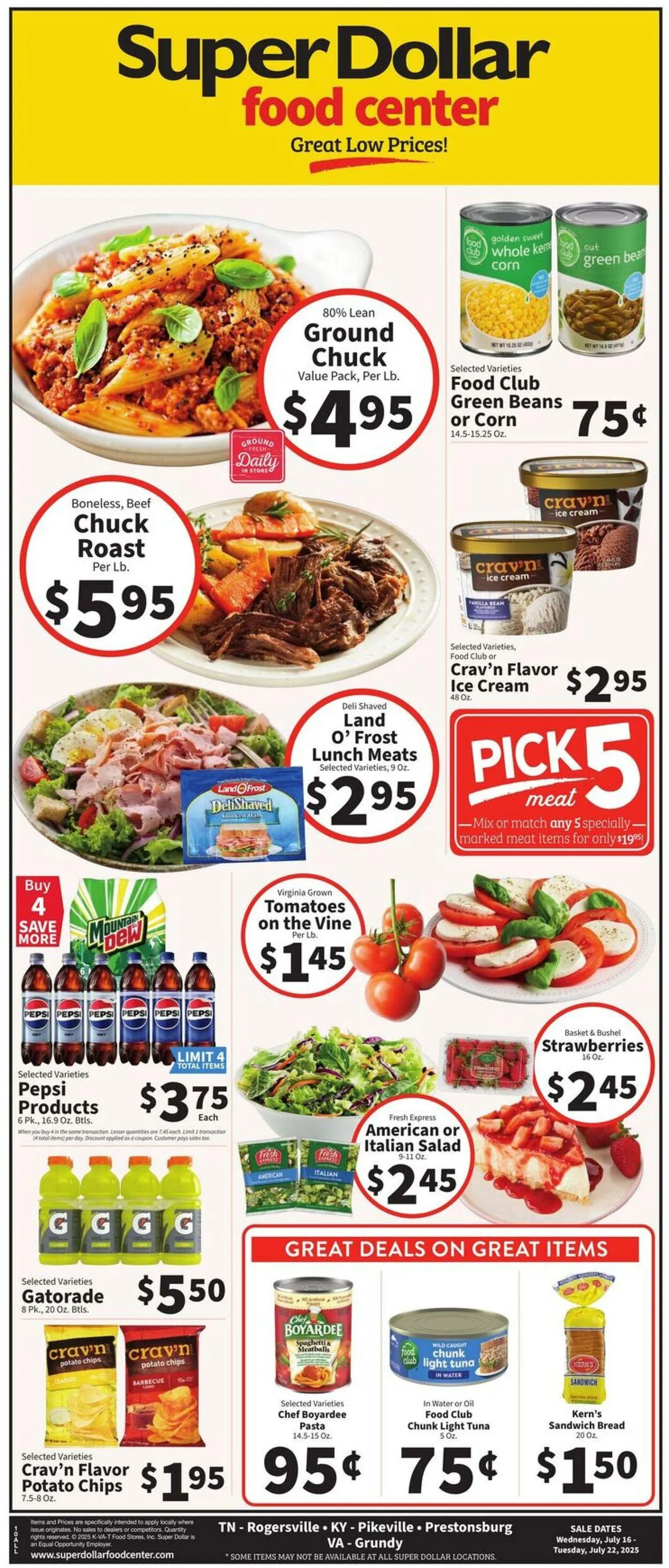 Super Dollar Food Center Current weekly ad - 1