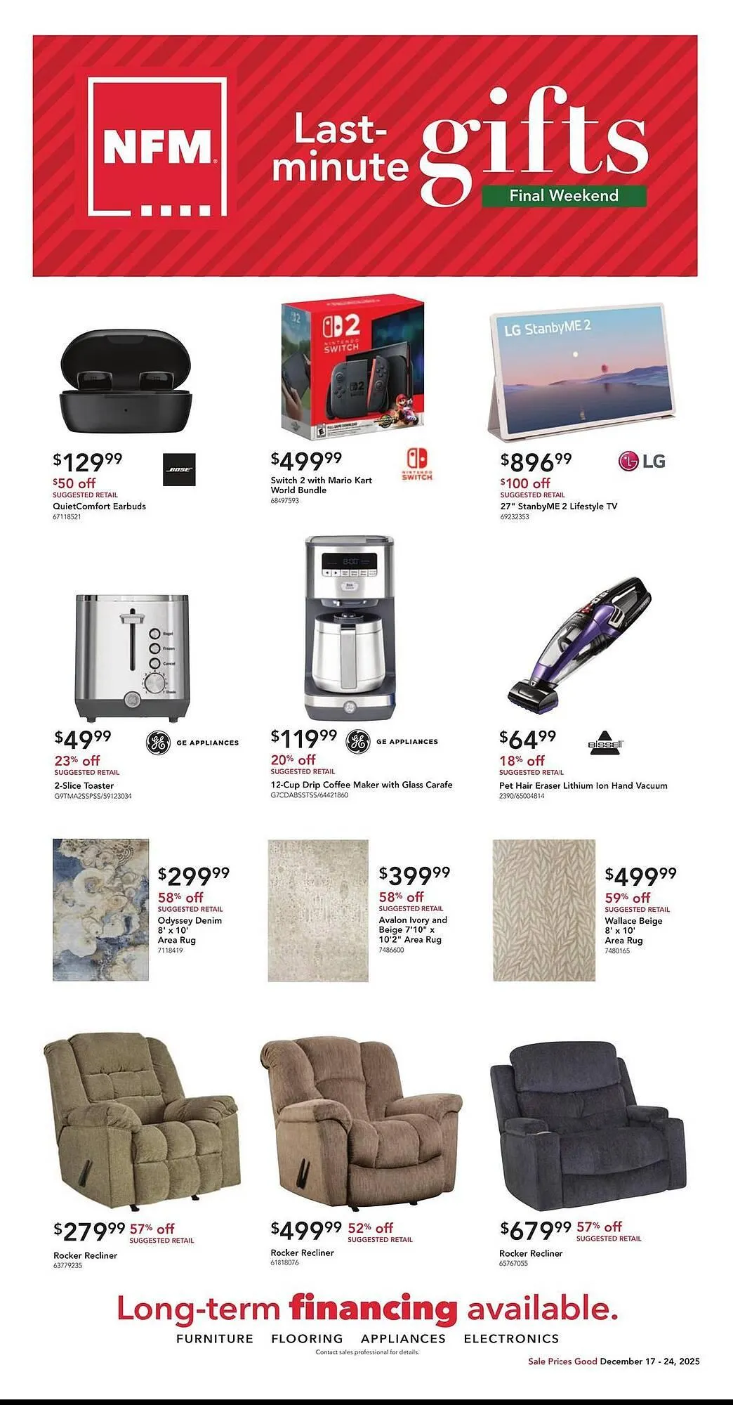 Weekly ad Nebraska Furniture Mart weekly ad from December 17 to December 24 2025 - Page 1