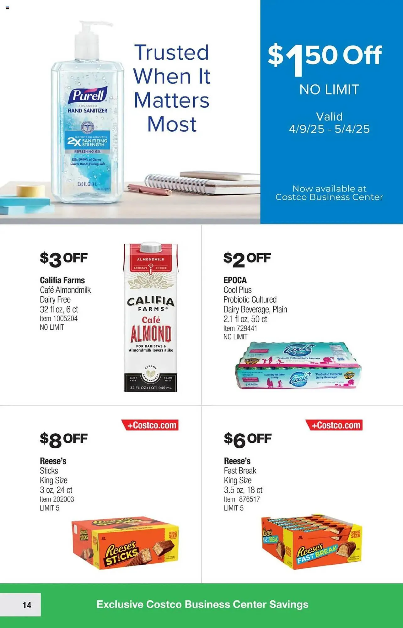 Catálogo de Costco Weekly Ad 9 de abril al 4 de mayo 2025 - Página 14