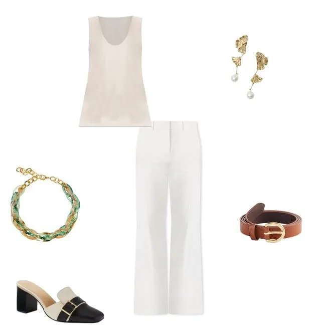 Mixed Media Tank Top