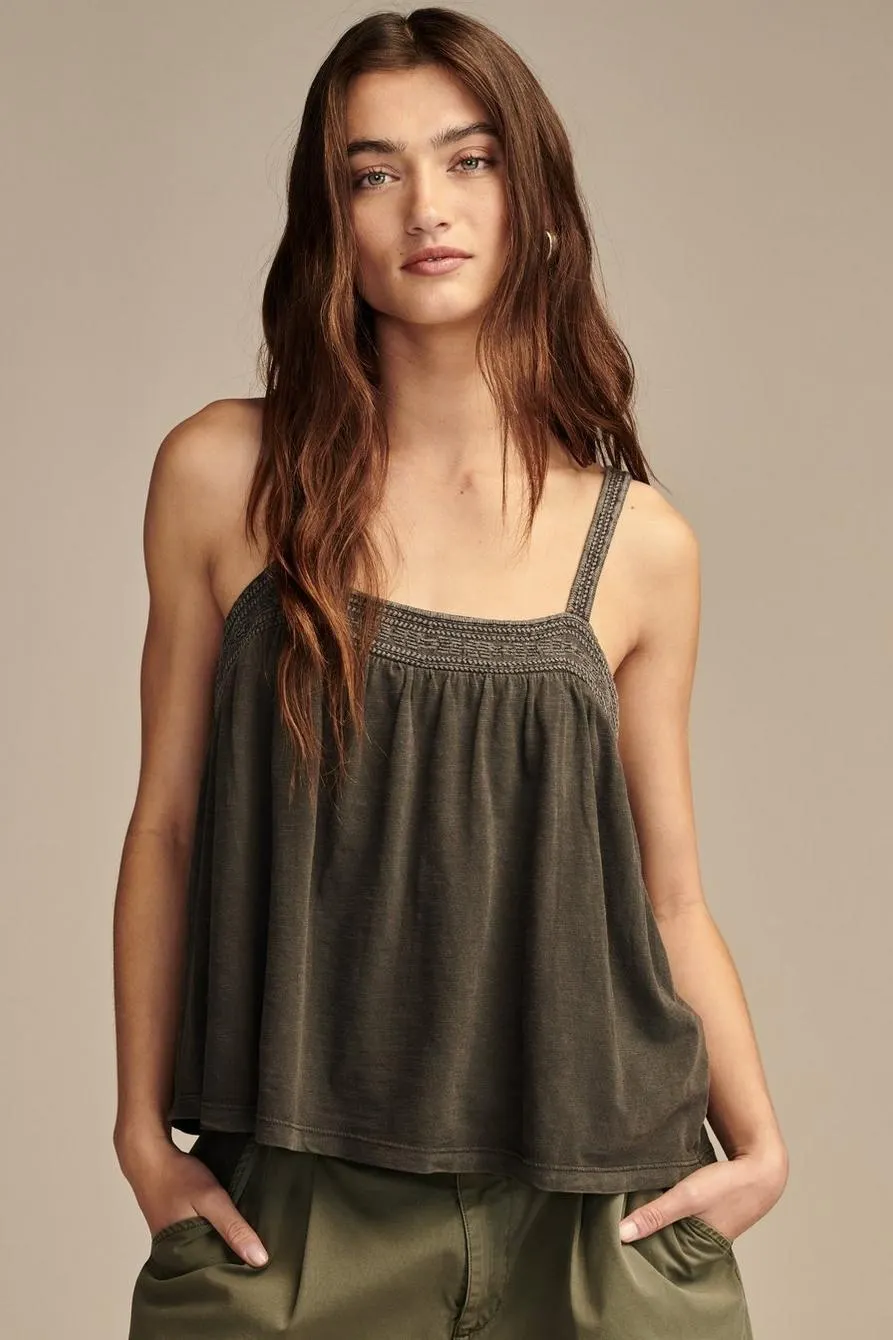 embroidered swing tank