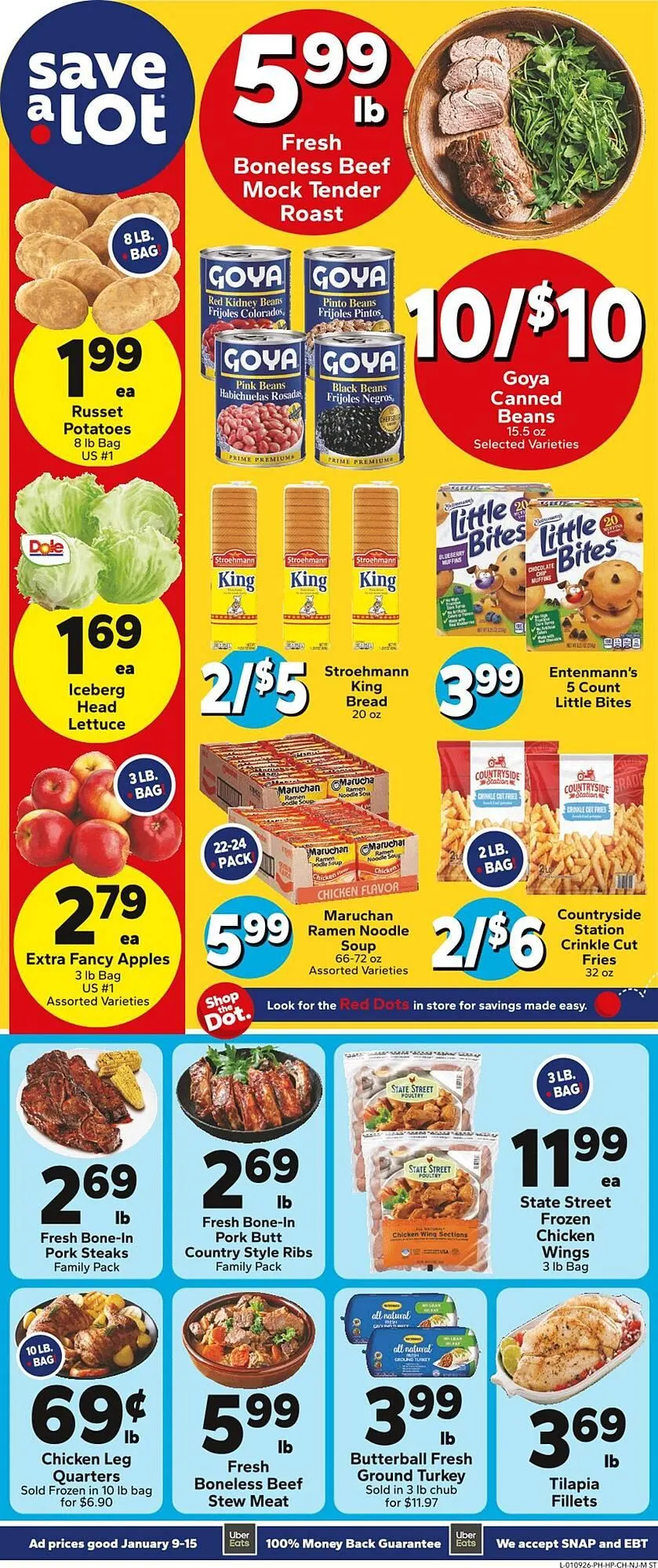 Weekly ad Save a Lot weekly ad from January 9 to January 15 2026 - Page 1