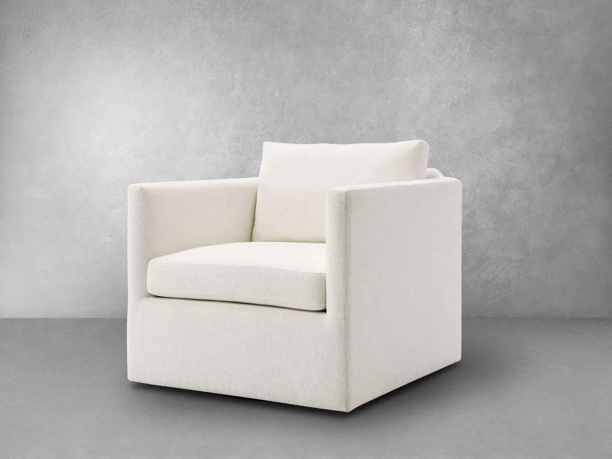 Samson Swivel Chair - Ivory