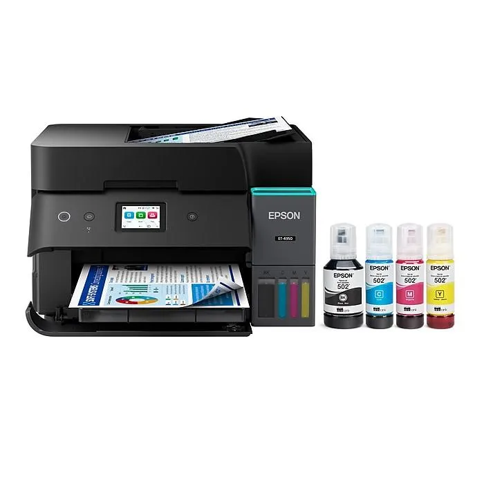 Epson EcoTank ET-4950 Wireless All-in-One Color Supertank Printer,