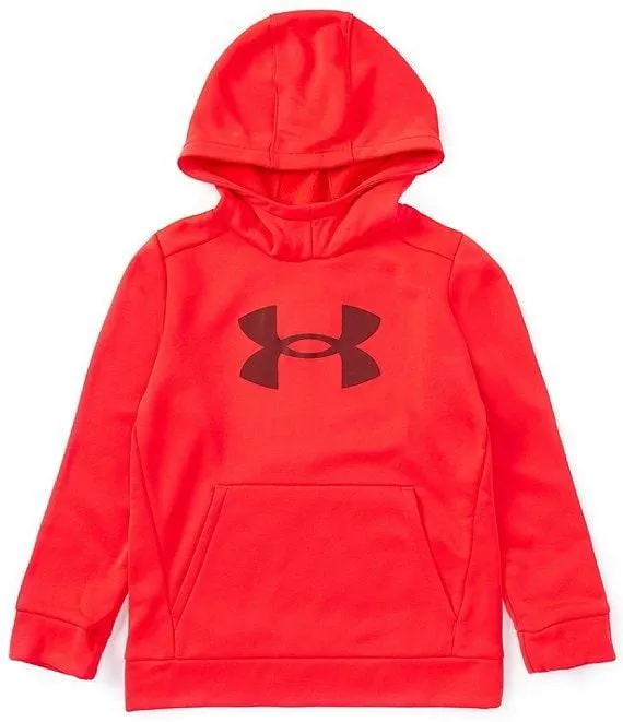 Big Boys 8-20 Long Sleeve UA Armour Fleece Big Logo Hoodie