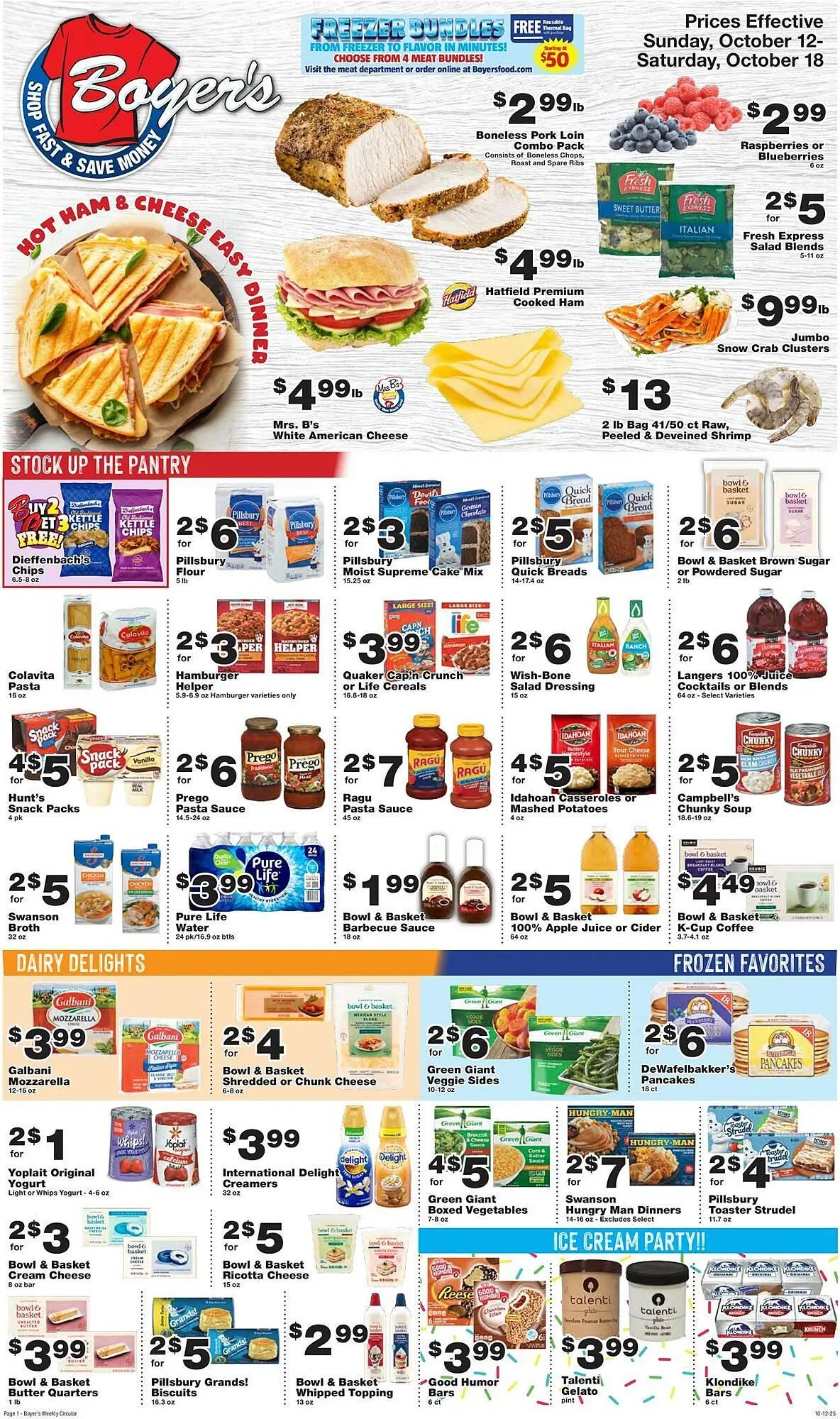 Weekly ad Boyer's Food Markets weekly ad from October 12 to October 18 2025 - Page 1