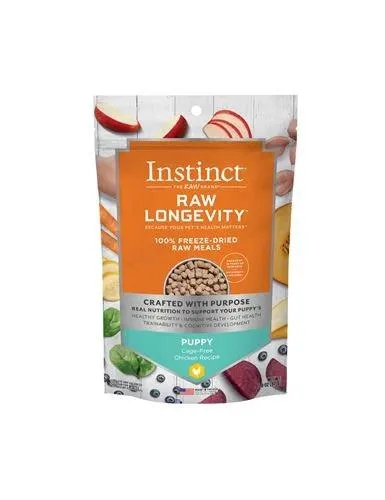 Instinct Raw Longevity Puppy Freeze-Dried Chicken Bites Dog Food, 5 Ounce Bag
