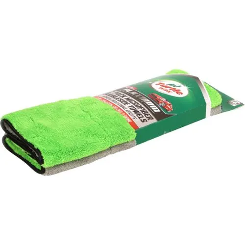Turtle Wax Platinum Series Green Microfiber Car Wash Towels - 2 Pk