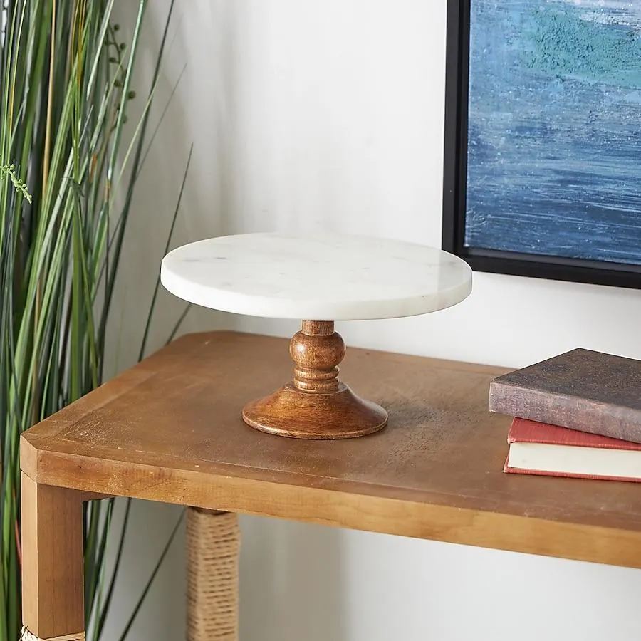 Grayson Lane White Marble Modern Decorative tray