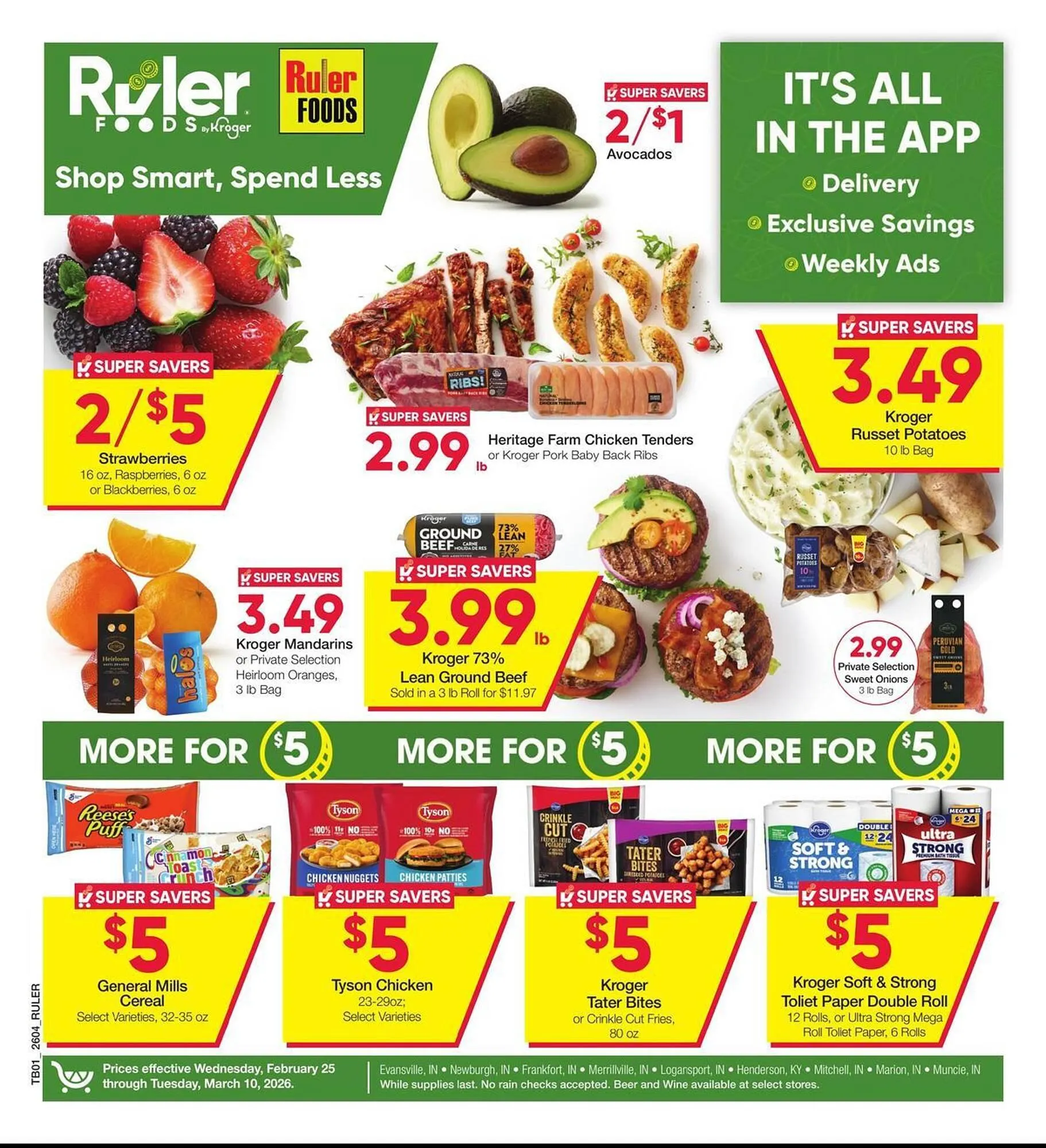 Weekly ad Ruler Foods weekly ad from February 25 to March 10 2026 - Page 1