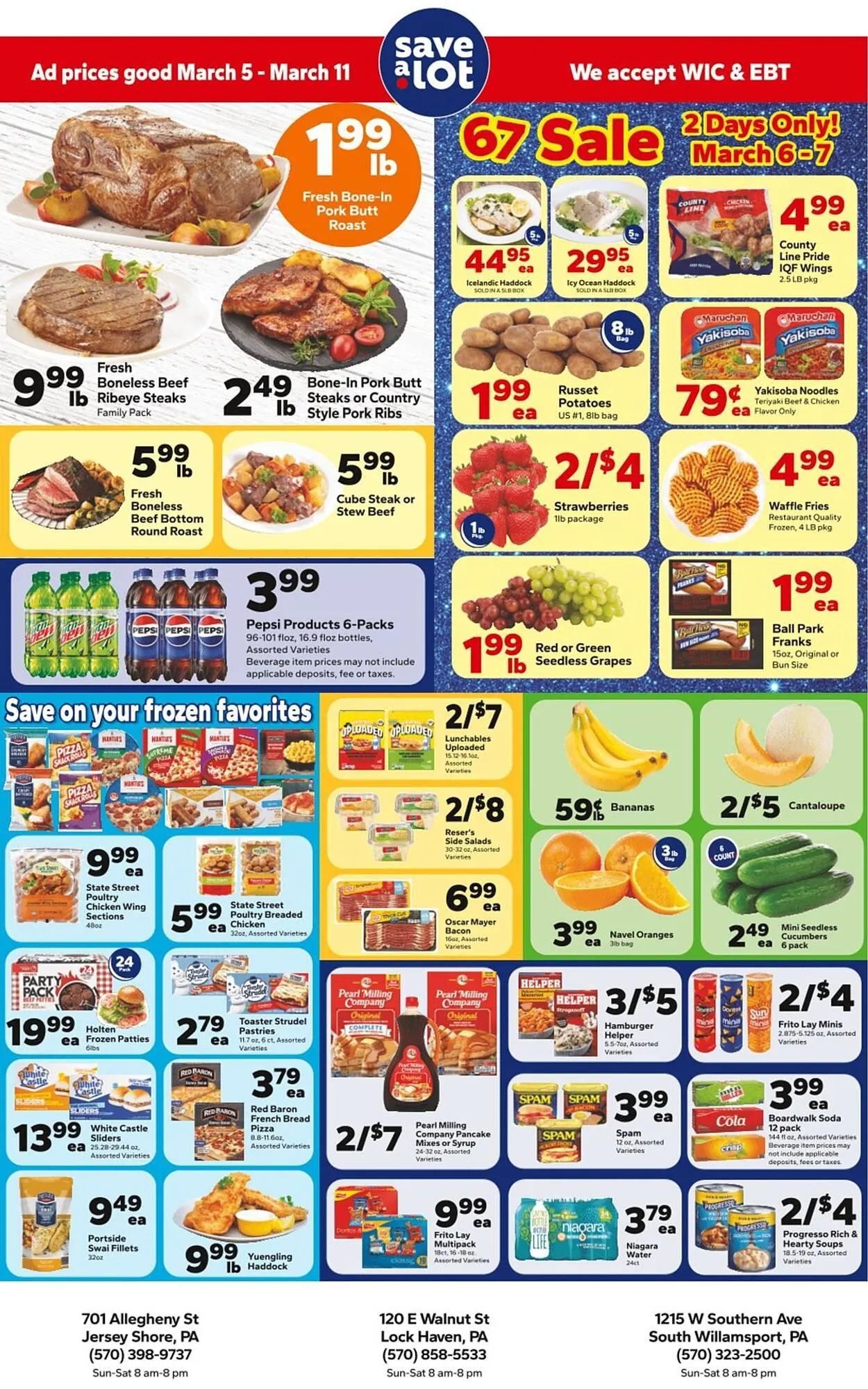 Weekly ad Save a Lot weekly ad from March 5 to March 11 2026 - Page 1