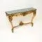 Antique French Gilt Wood and Marble Top Console Table, 1890