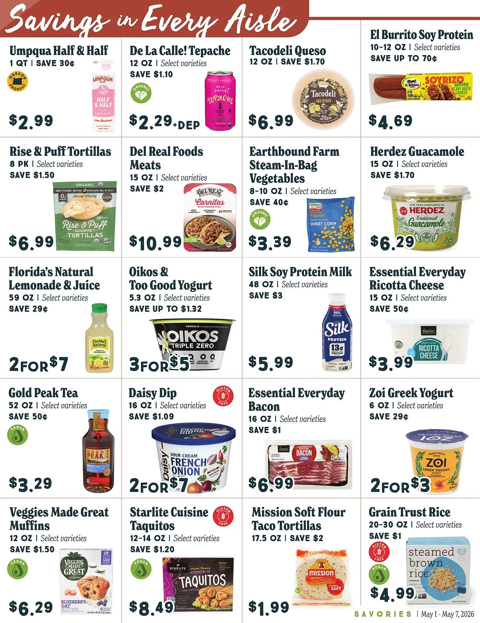 Weekly promotion Market of Choice weekly ad spanning from May 1 to May 7 2026 - Page 7 for Catalogue 365