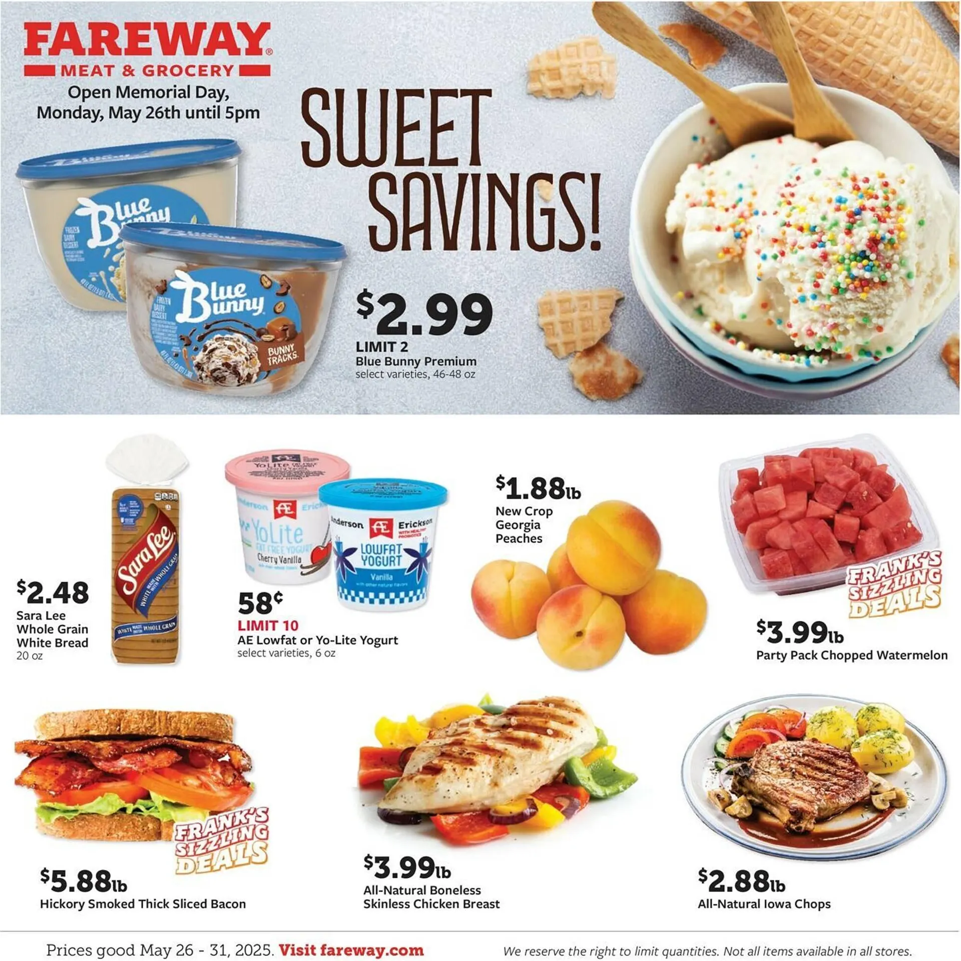 Weekly ad Fareway Weekly Ad from May 25 to May 31 2025 - Page 1